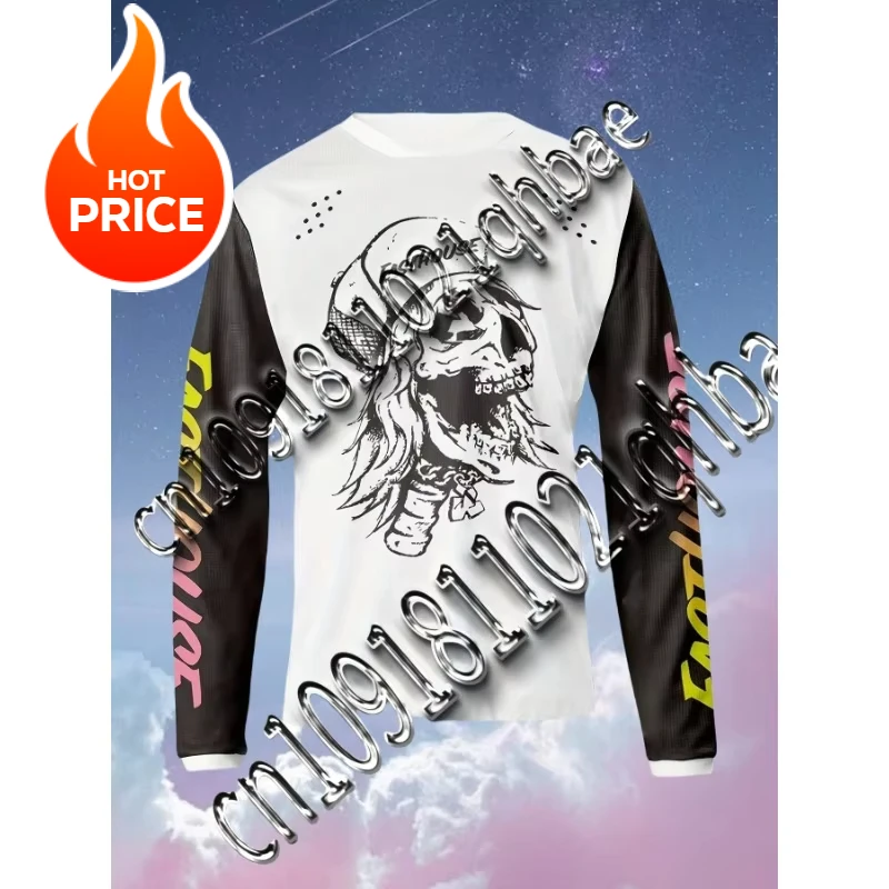 Men's Off Road Long Sleeved Sports Motorcycle MTB Cycling Racing Downhill Cycling Jersey