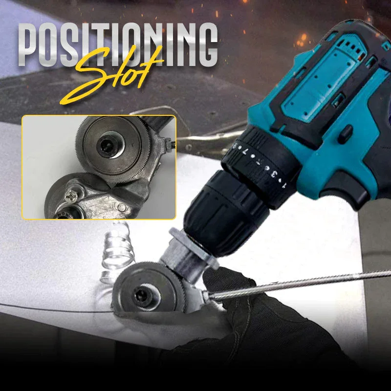 Mintiml® Electric Drill Plate Cutter Attachment Metal Sheet Cutter Sawing Machines Free Cutting Tool Nibbler Sheet Metal Cut 5