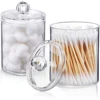 Acrylic Makeup Organizer Cotton Swabs Qtip Container Cosmetic Jewelry Cotton Pad Storage Box for Bathroom Organization 1