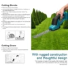 2 in 1 Cordless Hedge Cutter Electric Grass Trimmer Garden Branch Pruning Shears Lawn Hedge Fence Weeder Mower Gardening Tool 6