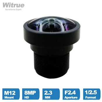 IP CCTV 카메라용 CCTV 렌즈, 왜곡 없음, 8 메가픽셀 고정 1/2.5 2.3mm, F2.4