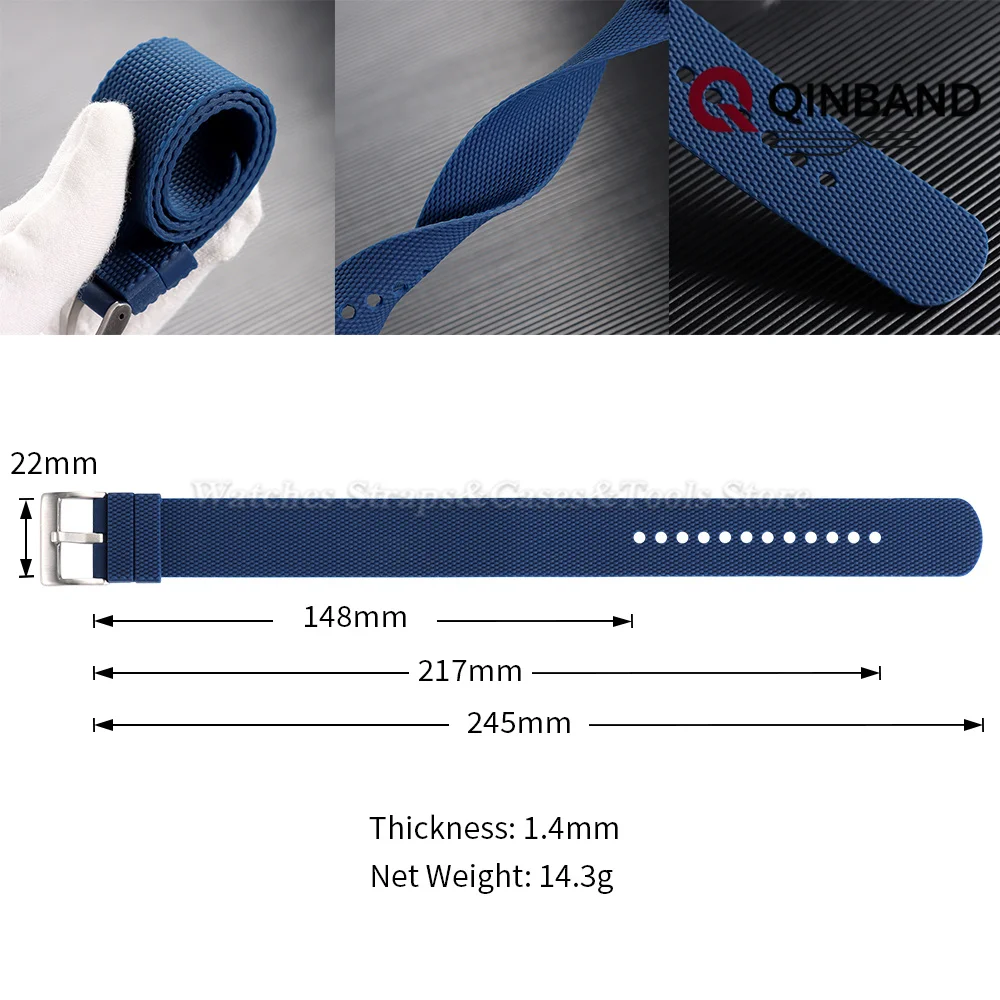 Sport Fashion Waterproof Silicone Watch Strap - Soft Rubber Wristband