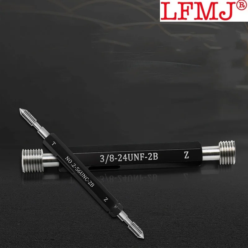 1PCS 2B UNC UNF UNS UNEF 강철 수은 게이지 미국 표준 미세 나사 플러그 게이지 U8-32 10-24 10-36 12-24 12-32 1/4