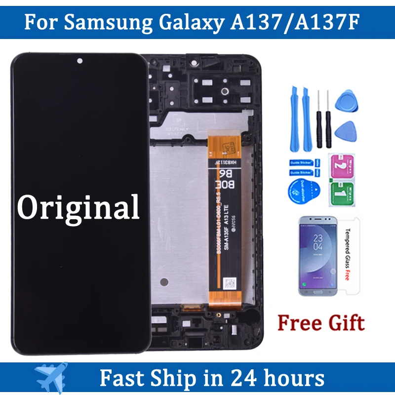 

Original 6.6'' For Samsung Galaxy A13 A137 LCD Display With Touch Screen Digitizer For Samsung A137 SM-A137F, SM-A137F/DSN,