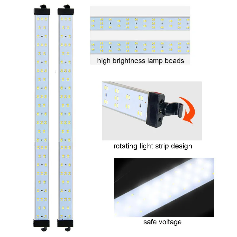 Professional Photo Studio Light Box Dimmable Shooting Tent Kit Led Lightbox Bi-color 3500-5500k With Pvc Backgrounds Photos Box