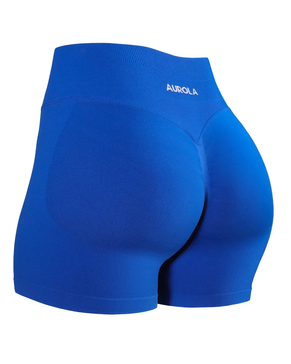 Aurola Yoga Shorts Women&rsquo;s Fitness Sports Impact Gym Shorts Ribbed Band Yoga Workout Scrunch Butt Seamless Leggings