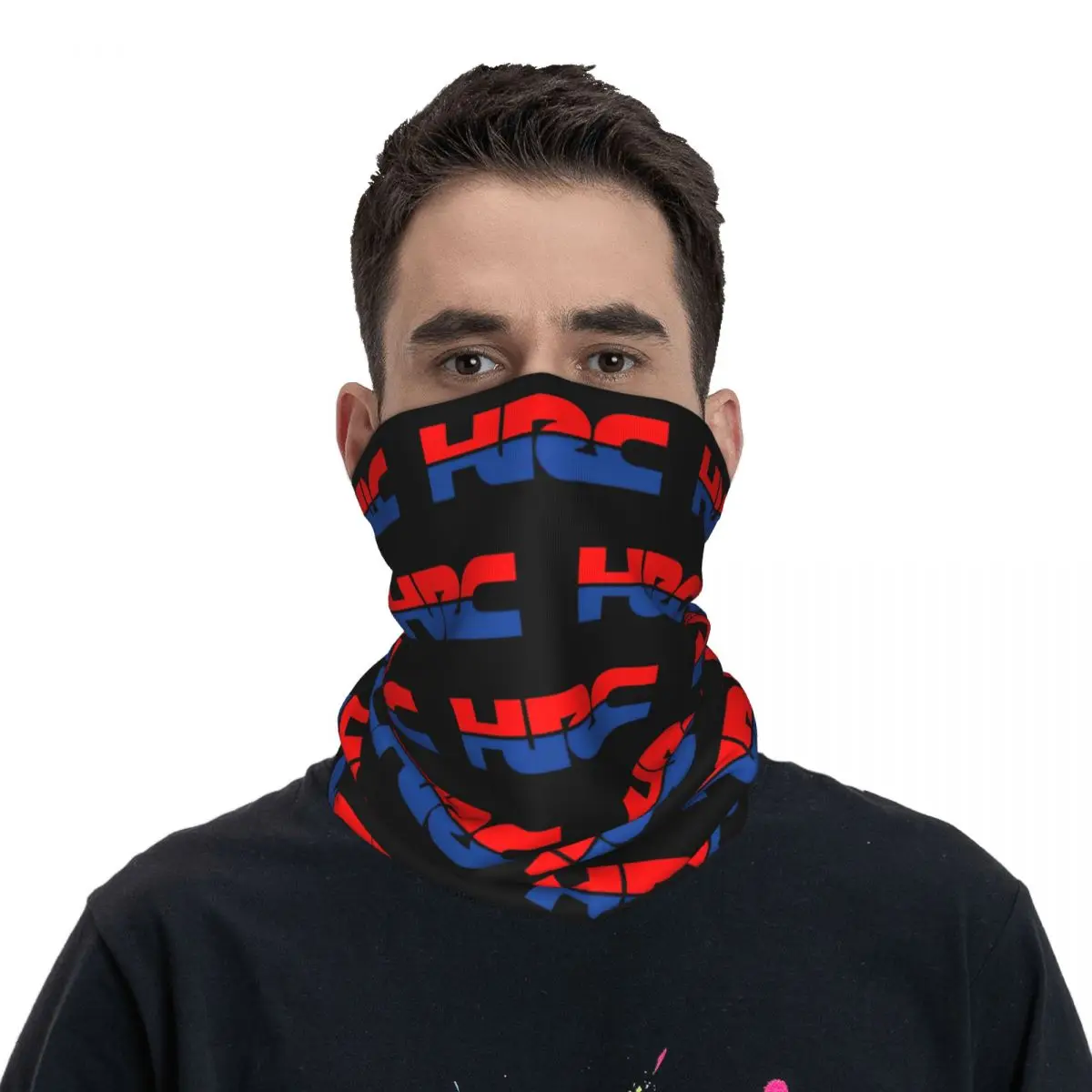 Hrc Motorcycle Sport Racing Moto Bandana Neck Cover Printed Balaclavas Face Mask Scarf Cycling Riding Men Women Breathable