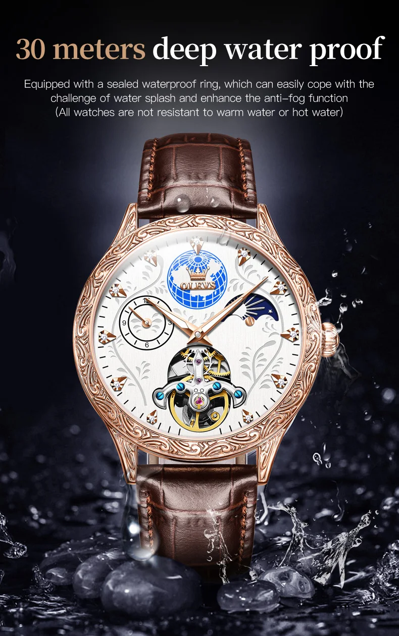 OLEVS 6660 Skeleton Multifunction Automatic Mechanical Watch Price in