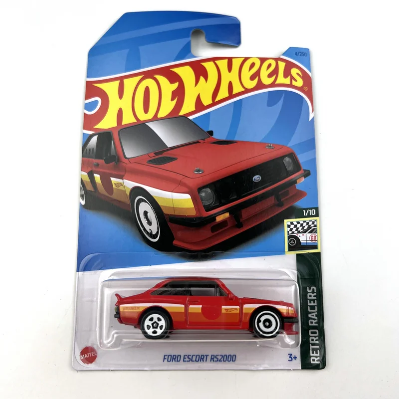

2023-4 автомобили Hot Wheels FORD ESCORT RS2000 1/64 коллекционные металлические модели коллекционных игрушечных транспортных средств