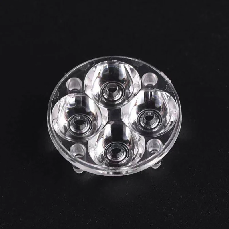 Lente LED ad Alta Potenza 3W-24W, Riflettore Collimatore 10/30/60 Gradi, Lente Ottica Quadrupla in Acrilico PMMA 43-130MM