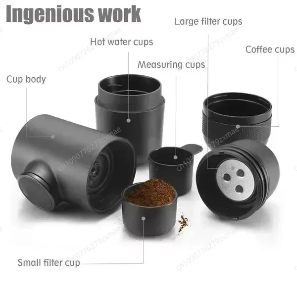 Portable Mini Hand Pressure For Office/home Travel Outdoor Porfessional Coffee Maker Light Coffee Espresso Machine 2