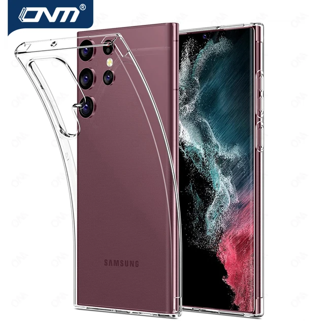 Ultra-thin Transparent Case Samsung Galaxy S22 S23 Ultra Plus Soft