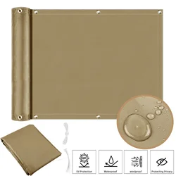 Enhanced Privacy Sun Shade with UV Protection and Grommets - 90x500CM (Sand)