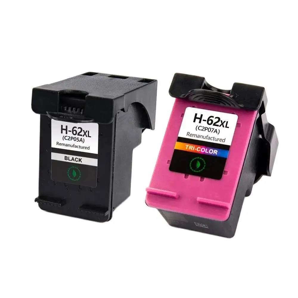 62Xl 62 Xl Cartuccia D'Inchiostro Rigenerata A Colori Premium Per Hp62Xl Per Hp62 Per Stampante Hp Envy 5640 Officejet 5740