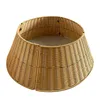 Rustic Christmas Tree Collar 28Inch Woven Wicker Tree Base Stand Cover For Artificial Holiday Decoration Ring Skirt Basket 6