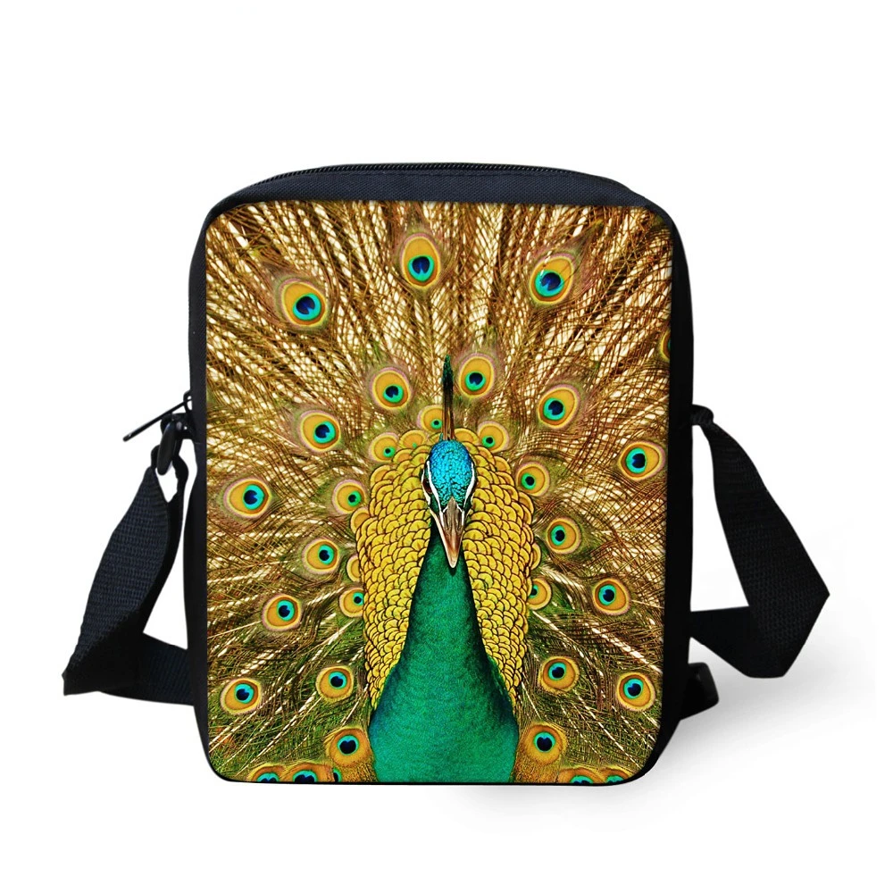 

Mini Animal Messenger Bag for Women Female Zoo Peacock Print Casual-bag Cute Owl Crossbody Bag Small Kids Shoulder Handbag