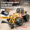 Huina 1520 1:18 RC Tractor Shovel Toy Rc Forklift Truck Engineering Car Toy Toys for Children Boy Toys Bulldozer Tractor Model 1