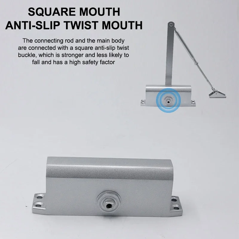 Automatic Door Closer Security System 25KG To 85KG Adjustable Speed Door Closing Equipment Mute Soft Closing Hardware