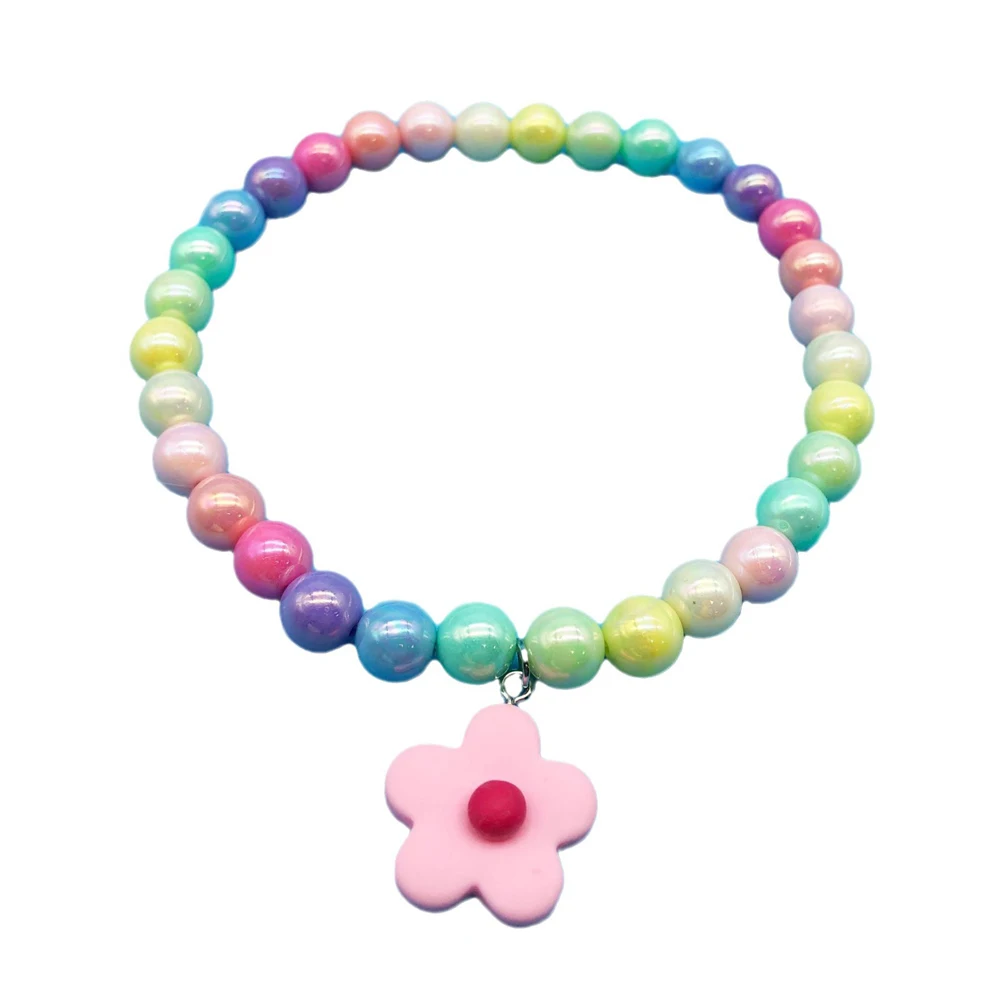 Small Dog Cat Artificial Pearl Necklace Collar Bling Flower Charm Pet Dog Jewelry Accessories Pet Collar Accessory
