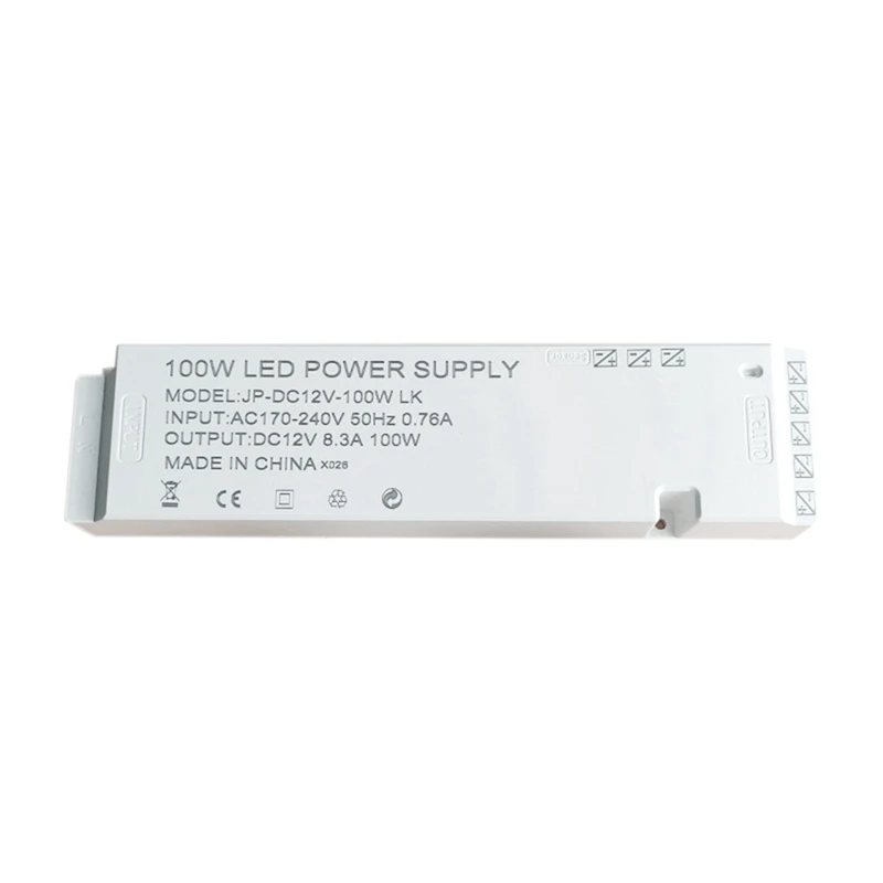 

AC220V To DC 12V Lighting Transformer LED Cabinet Light Strip Light Power Supply Port Driver Easy Install