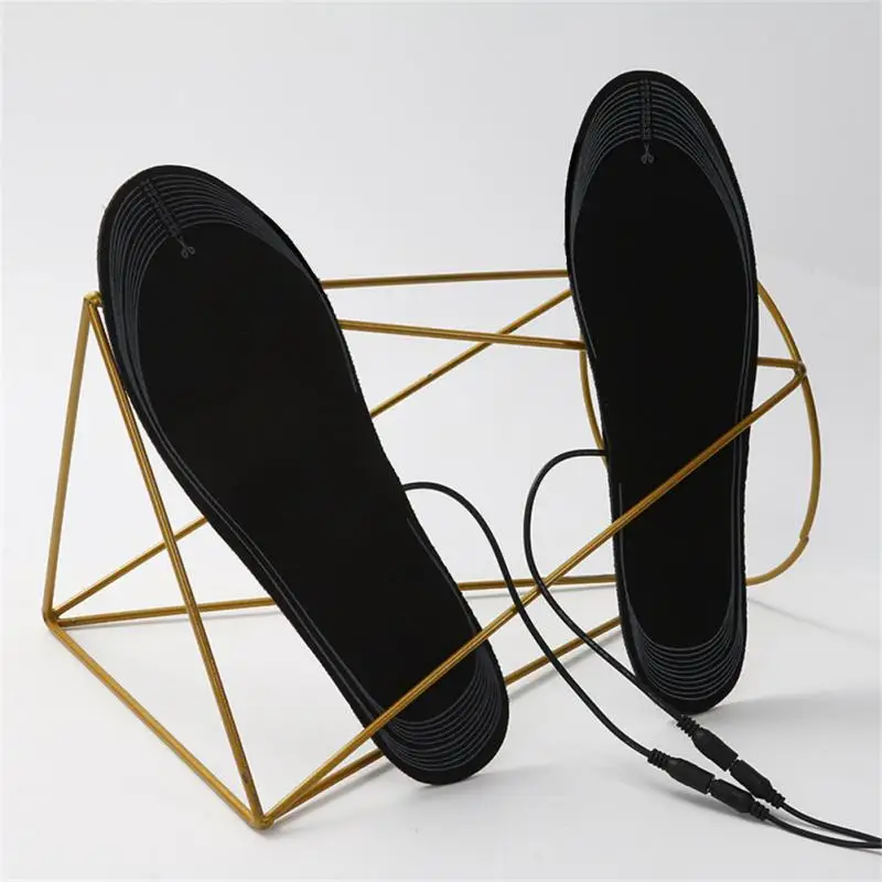 USB Rechargeable Heated Insoles DIY Customizable Electric Shoes Pad for Outdoor Skiing Winter Foot Warmers