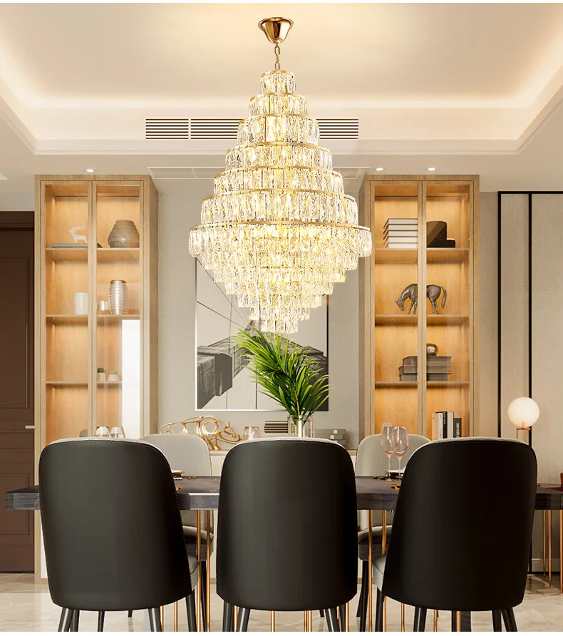 Lustre en cristal de luxe vue 5