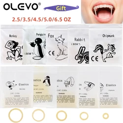 1000 Pcs/10 Bags Dental Orthodontic Elastic Rubber Bands Zoo Pack Latex Teeth Braces Bands 2.5/3.5/4.5/5.0/6.5 OZ Ortho Material