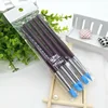 5Pcs Nail Art Pen Brushes Soft Silicone Carving Craft Supplies Pottery Sculpture UV Gel Building Clay Pencil DIY Tools Red 2