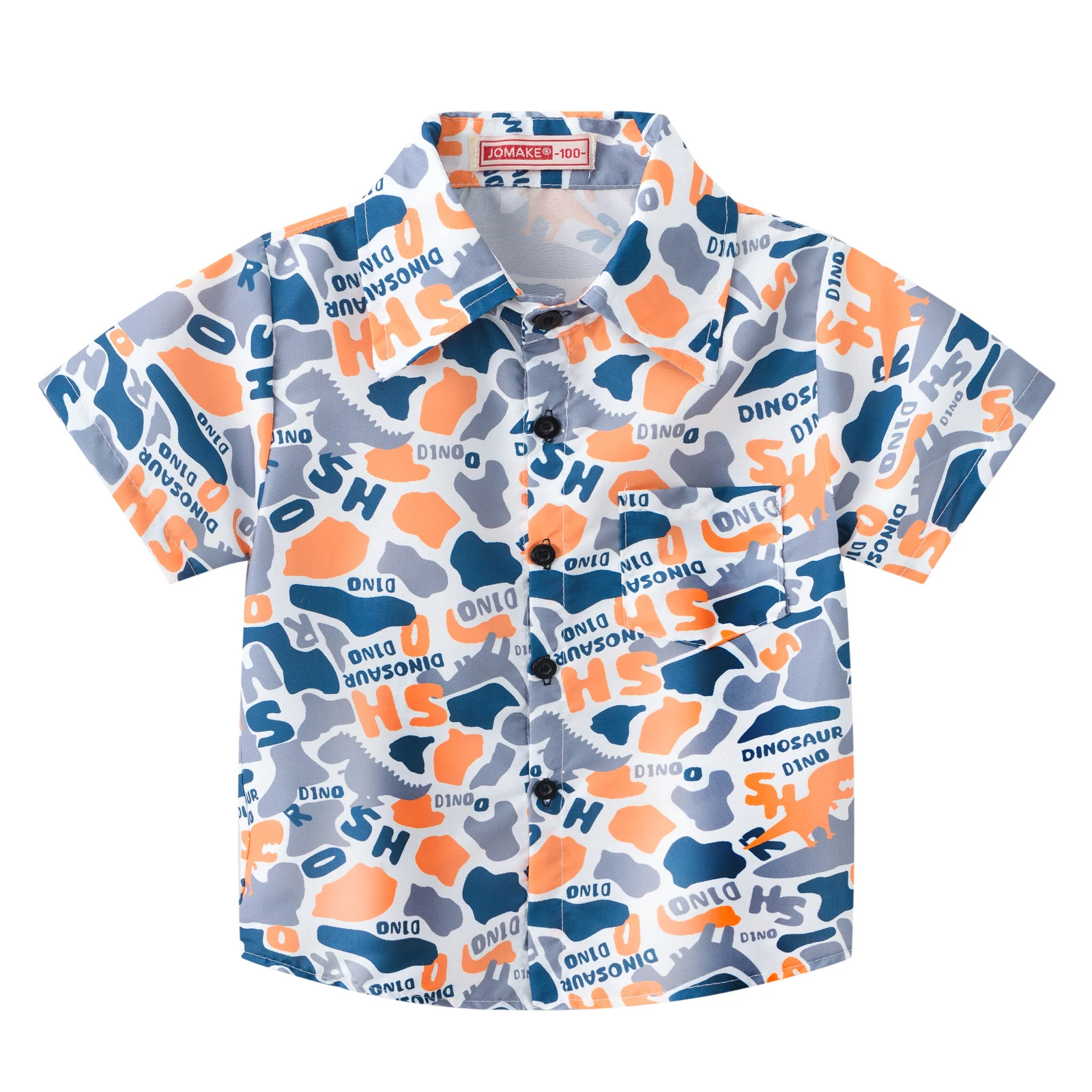 1-6 Years Baby Boys Shirt Summer Cotton Fashion Prints Thin Style Spring Baby Coat Birthday Gift New Children Clothing