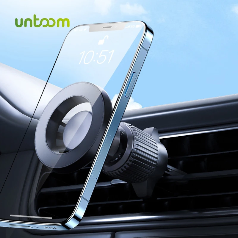 

Untoom Magnetic Phone Holder for MagSafe Car Mount Universal Car Air Vent Phone Clip GPS Brackets for iPhone 14 13 12 Pro Max