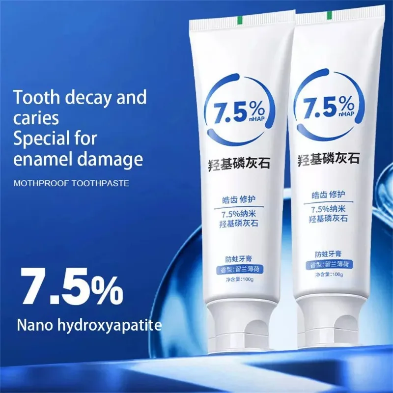 7.5% Hydroxyapatite Toothpaste Remove Yellow Tooth Stains For Sensitive Teeth Care Oral Cleaning Care