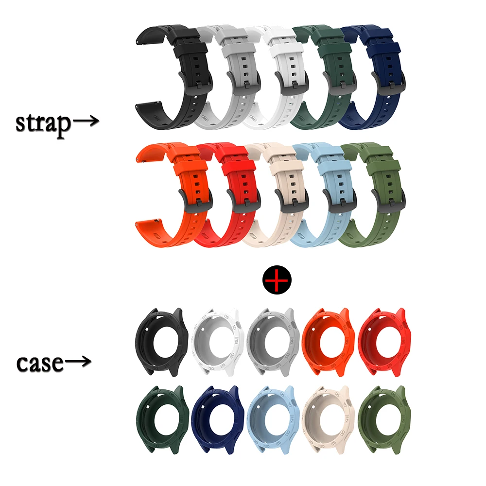 High-Quality Silicone Band with Lightweight Watch Case