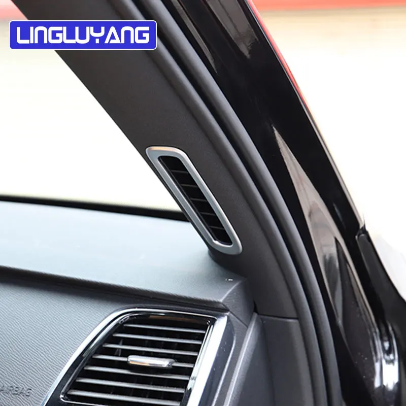 

Car styling for volvo xc90 v90 S90 A-pillar air outlet decorative frame ABS car stickers parts car Accessories