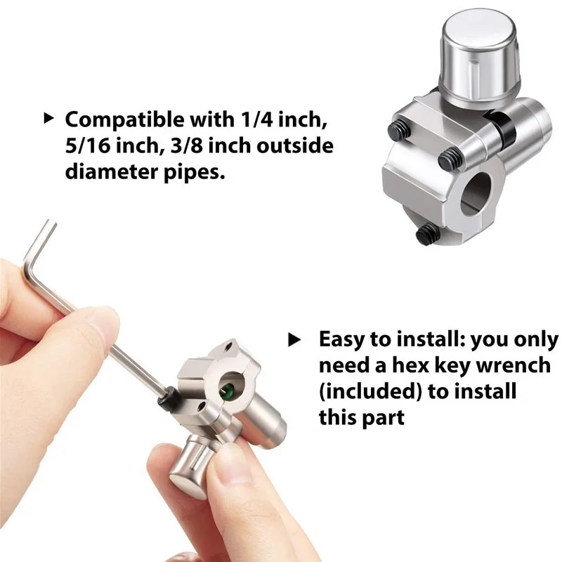 Faucet Valve Kit 3Sets BPV-31 Bullet Piercing Valve Line Tap 1.5"x2.5"x3.5" HVAC AP4502525 BPV31D GPV14 GPV31