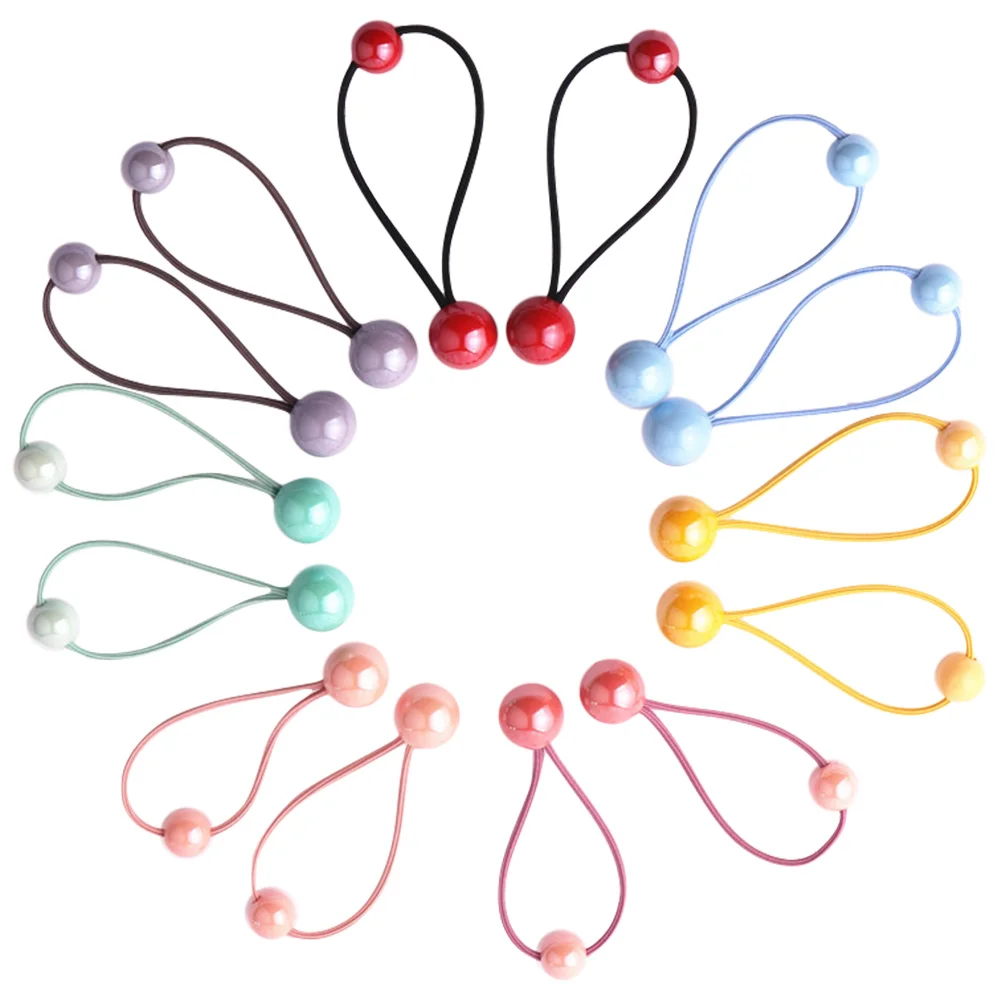 

7 Pairs Toddler Hair Ties Headband Color Elastic Rope Baby Ponytail Holders for Girls