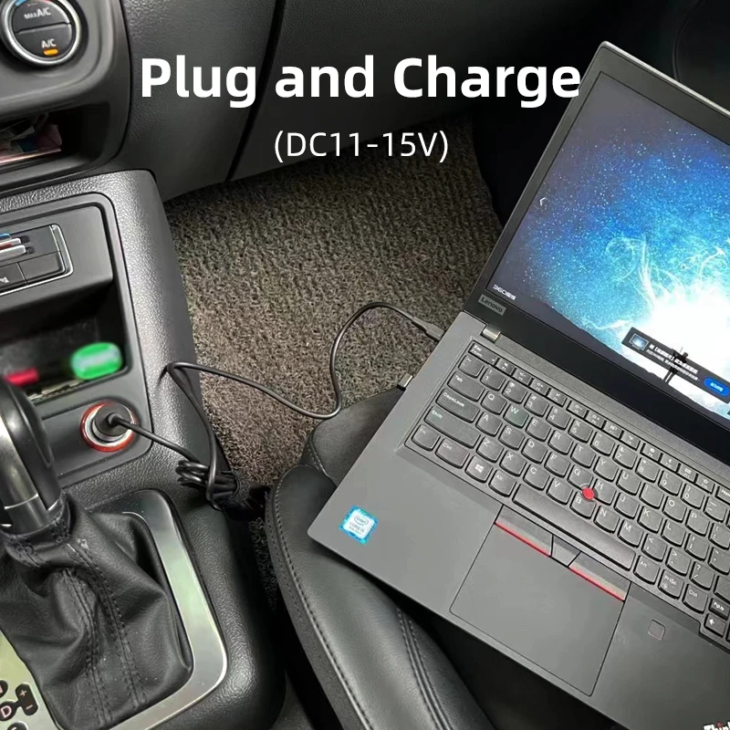Usb c tipo c pd Carregador de Carro dc Fonte Alimentação Adaptador para Macbook Lenovo Asus hp Portátil Tablet Telefone do Carro Adaptador 65w 20v - Imagem 4