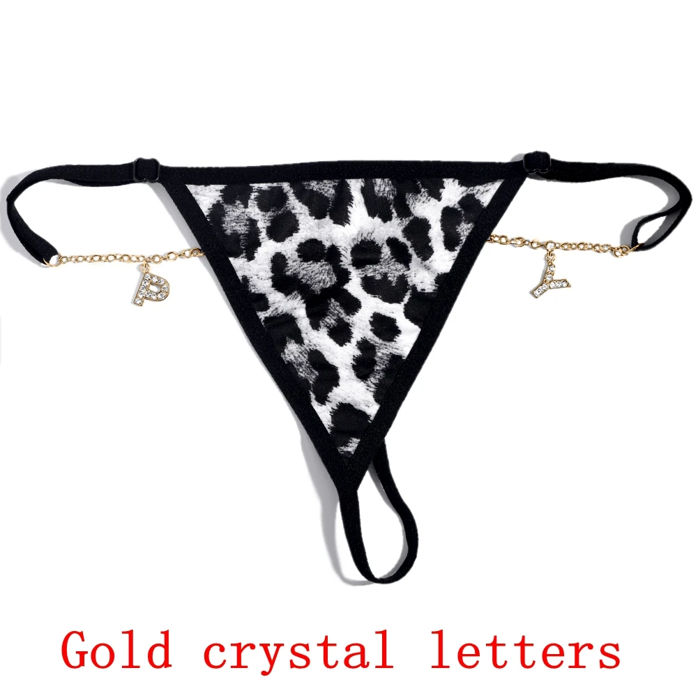 Personalized Crystal Letter G-String