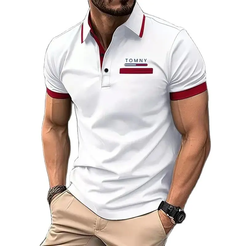 

Shirt Polo Daily Summer Casual Polyester Short Polo Shirts t Shirt New Product