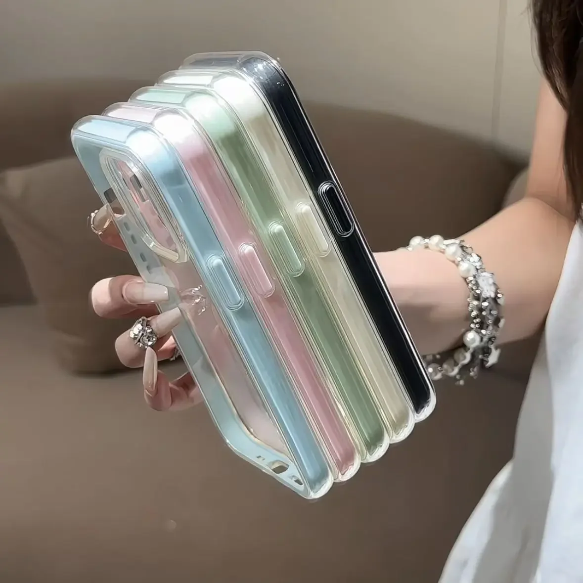 Luxury Candy Color Frame Phone Case - Premium Design Protective Cover
