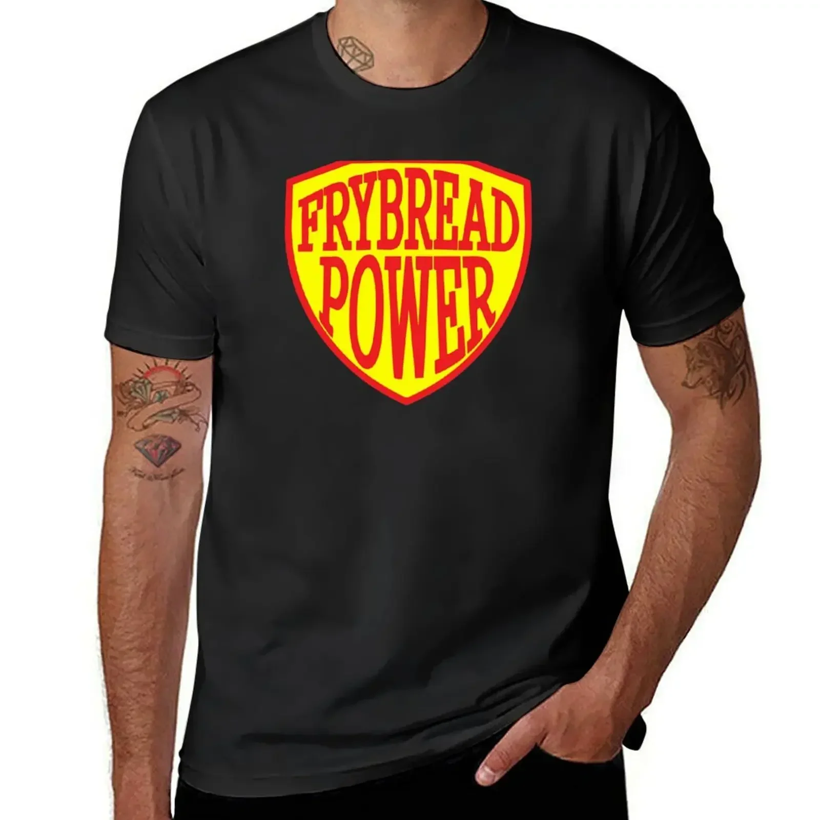 

Frybread Power Logo T-shirt vintage cute clothes plain fitted t shirts for men