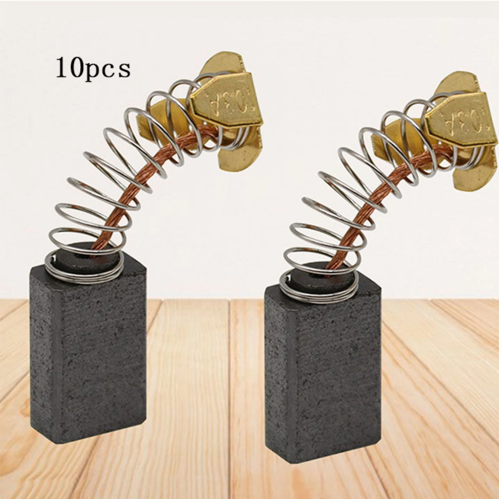 10Pcs Power Tools Carbon Brushes for Rotary Electric Hammer Drill 103 Angle Grinder Circular Saws Motor Graphite Brush 6x10x15mm