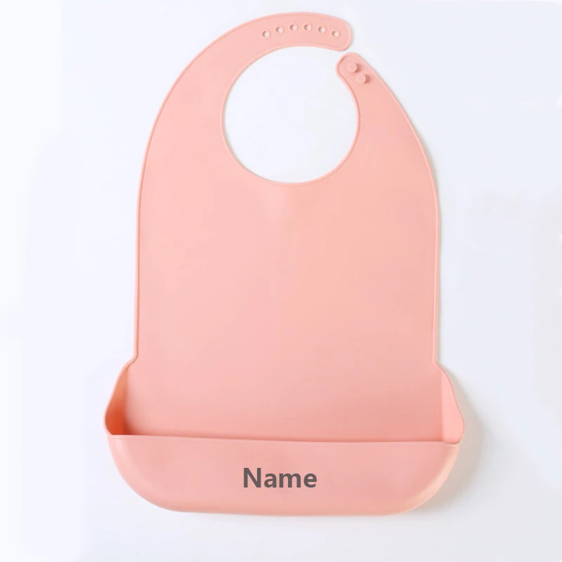 Large Silicone Bib Waterproof Easy Clean Free Name Engraving Creative Gifts Made to Order