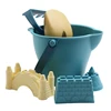 6pcs Sandcastle Seaside Sand Portable Castle Sand Clay Mold Building Toy Babies Children Kid Model Sand Building Kits 1