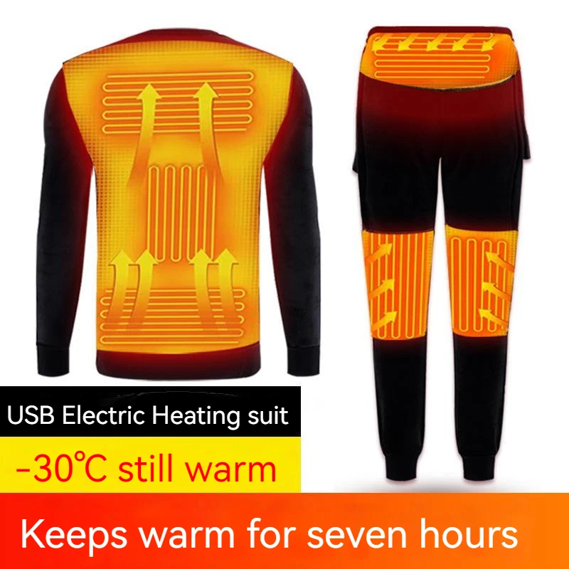 Winter Thermal Heated Jacket Motorcycle Heating Jacket Men's Women's