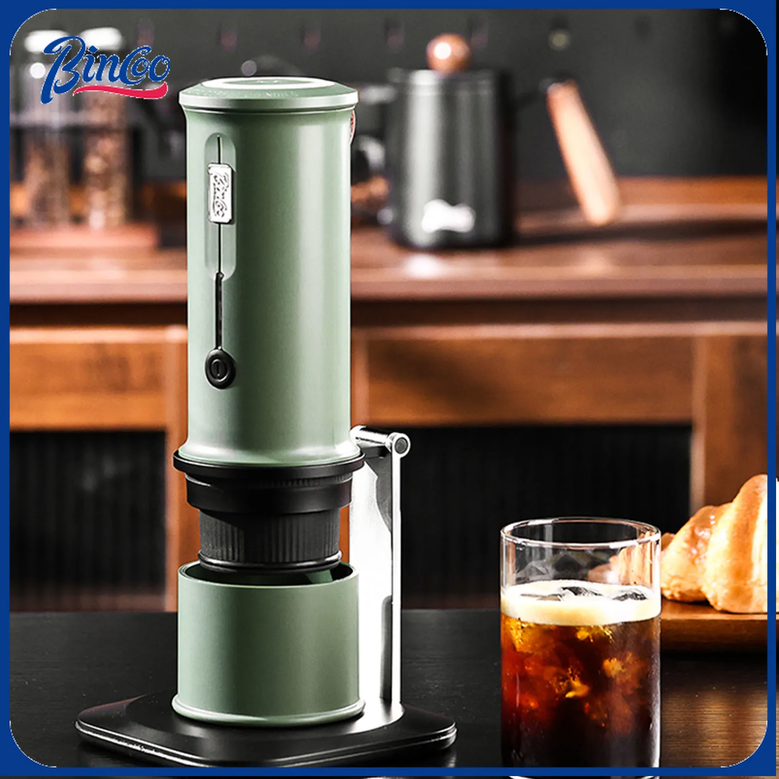 BINCOO H2Pro Portable Coffee Machine Capsule Coffee Machine Compact Electric Espresso Extractor,3 IN 1 Espresso Coffee Maker 1