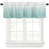 ZEDLIYU Valances for Windows Kitchen Living Room Home Decoration Small Window Valance Morocco Ombre Geometry Teal 1 Panel 1