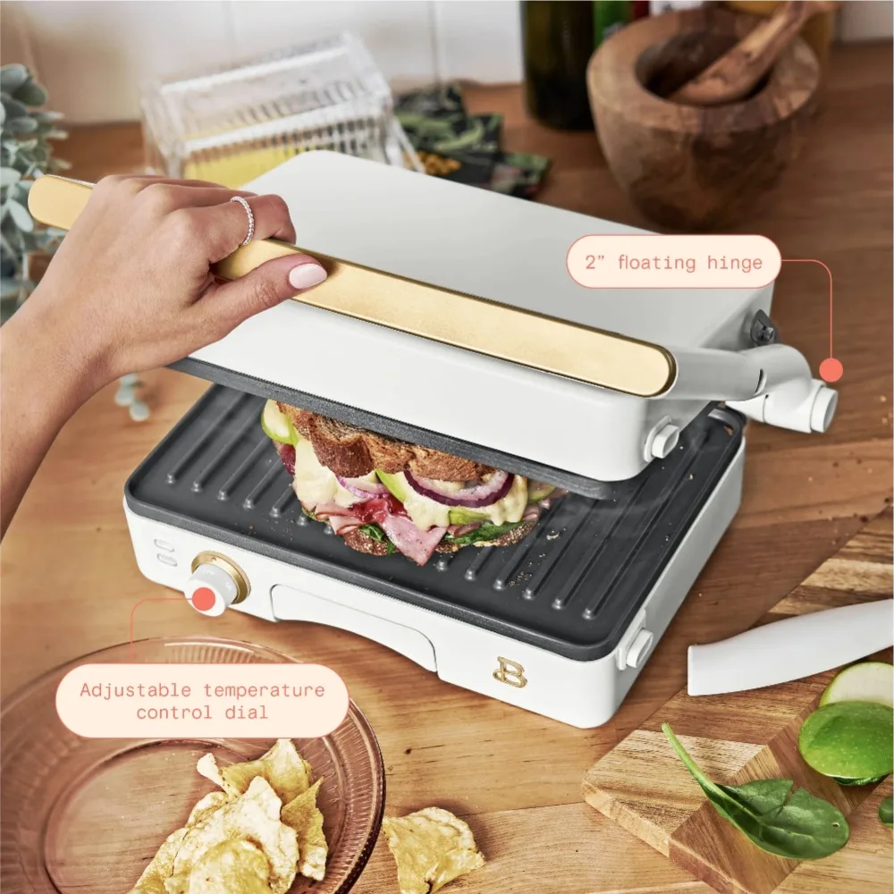 2-in-1 Panini Press & Grill Breakfast Maker