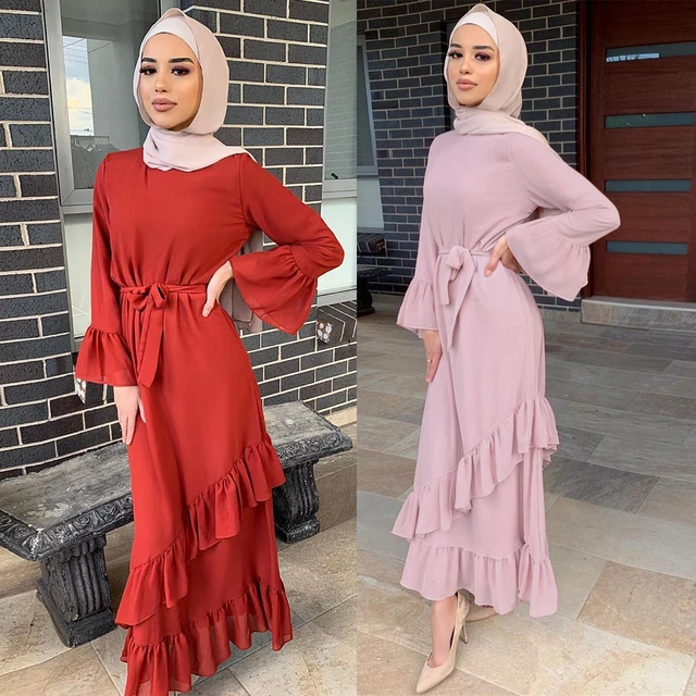 Trending Muslim Fashion Hijab Printed Abaya Dresses for Women - Islami –  Varucci Style