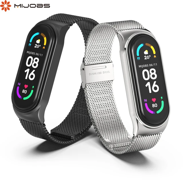 Strap for Mi Band 10 9 8 7 6 5 Metal Milanese Bracelet Mi Band 9 Wristband for Mi Band 6 Mi Band 7 Strap For Xiaomi Miband 8 9