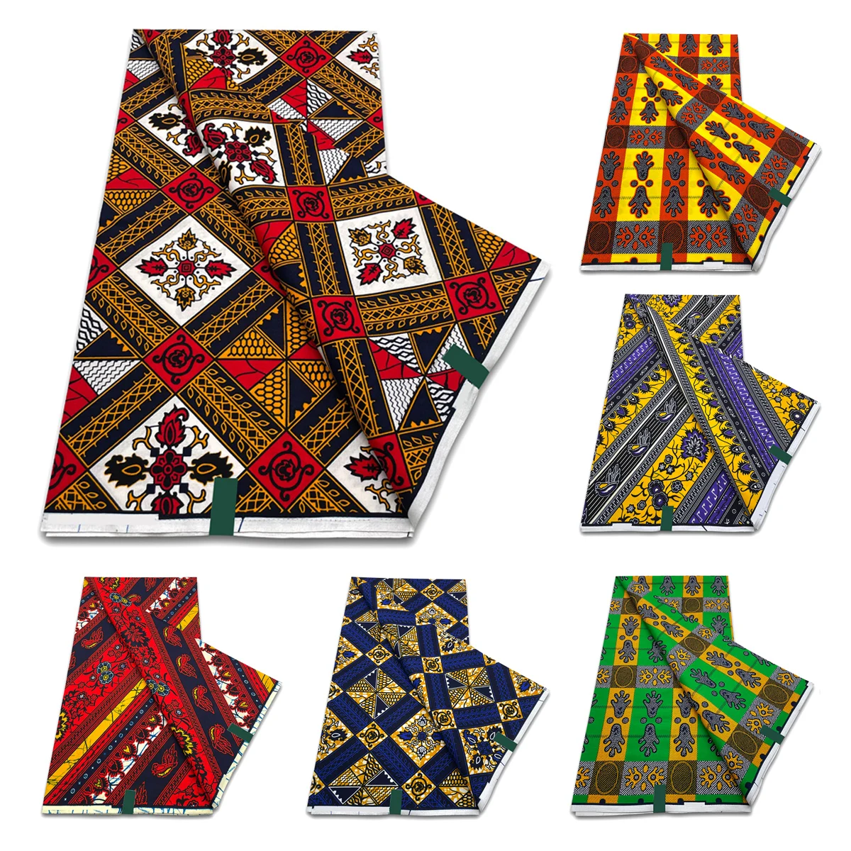 

Guaranteed Veritable Cotton Original Real Wax Ankara Fabric African Print Fabric For Wedding Dress Tissus 6Yards